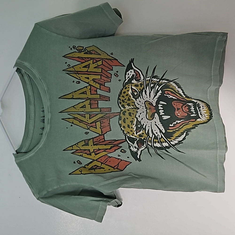 Def Leppard cropped graphic tee